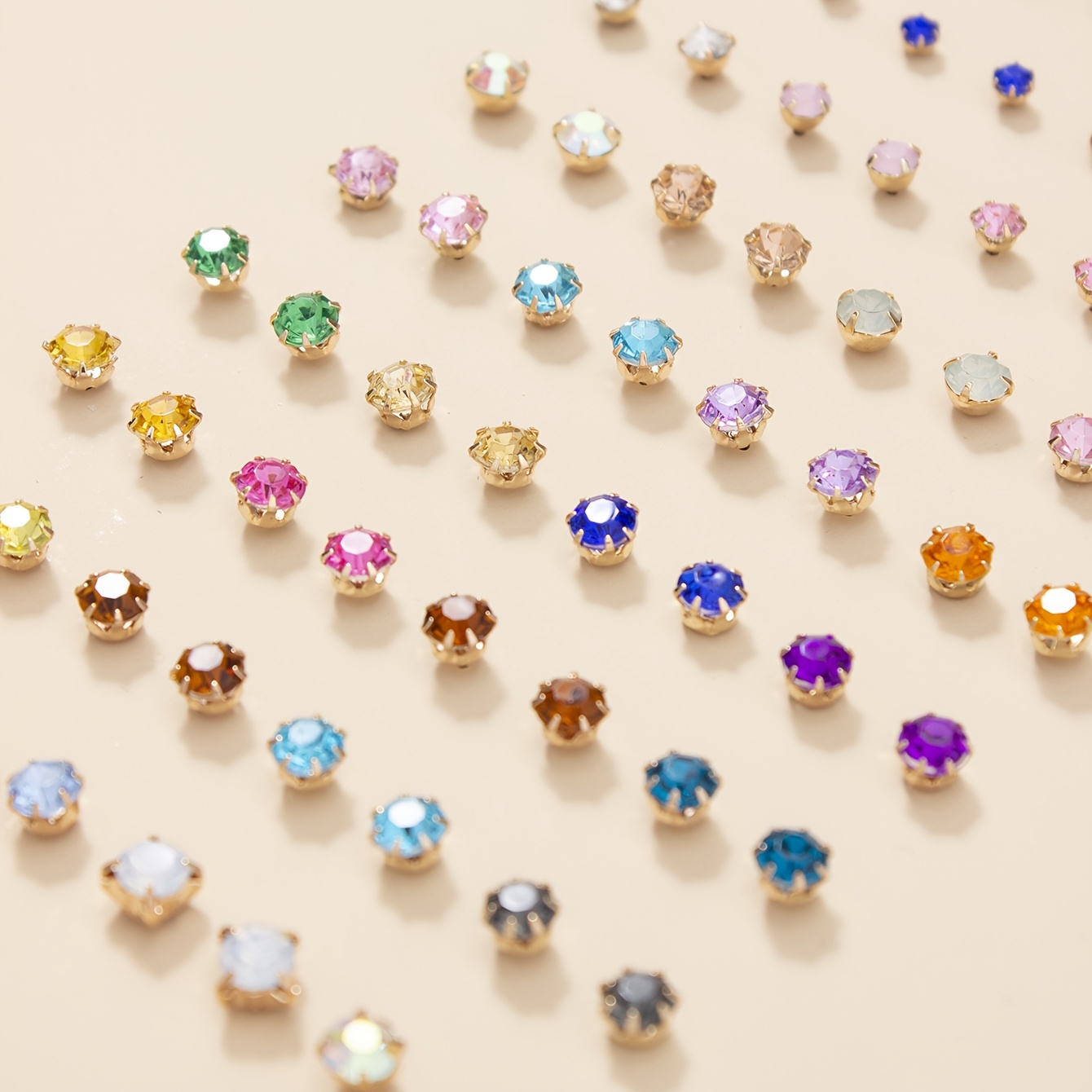72pcs Women's Stylish Stud Earring Set